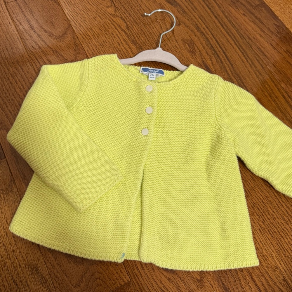 Jacadi 💕 Yellow Cozy Sweater